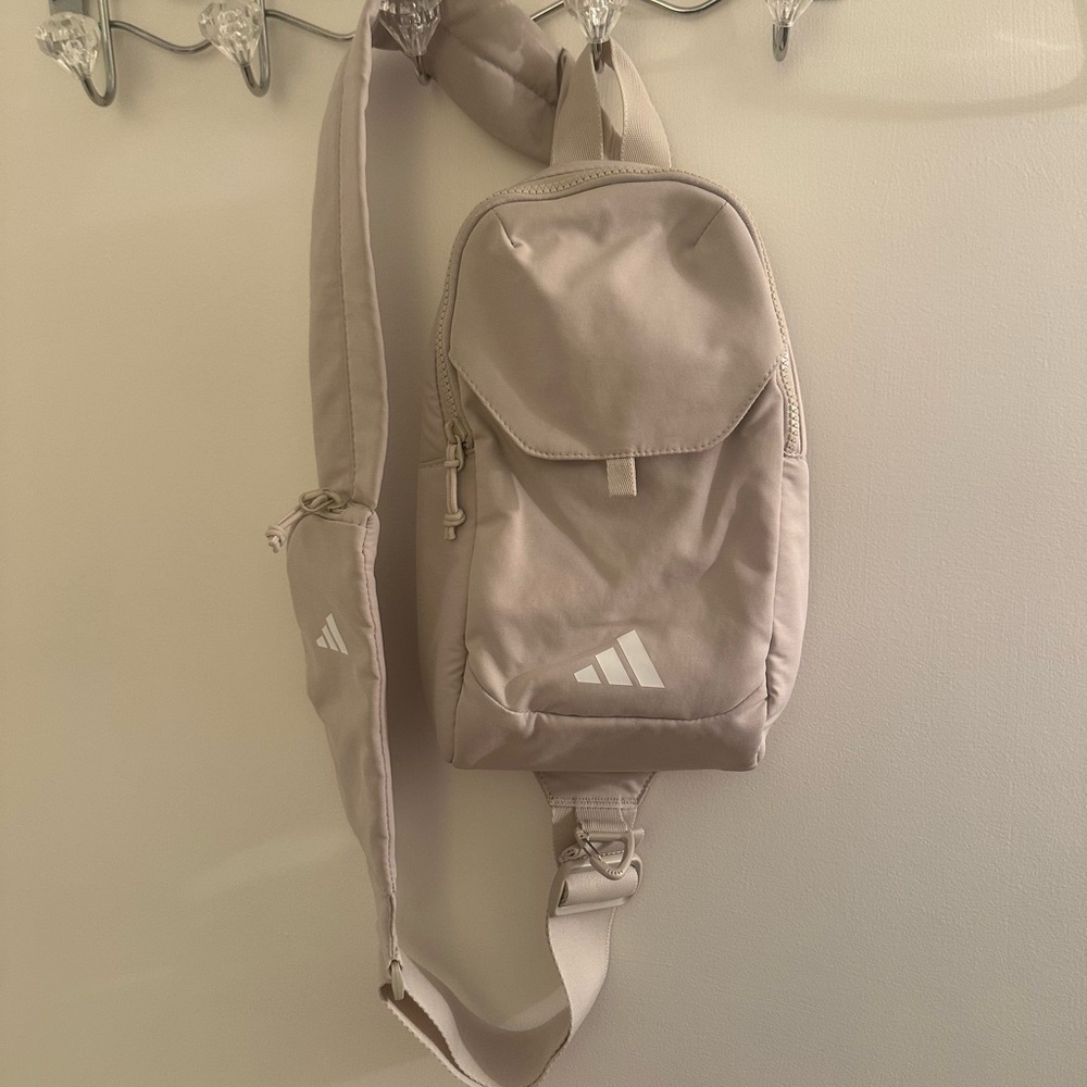 adidas Men’s Sling Bag in Light Taupe